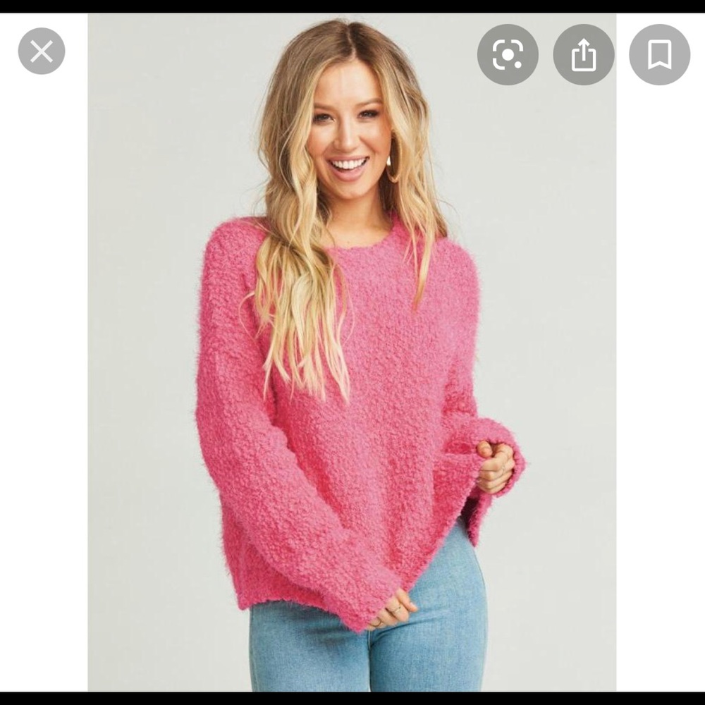 Mumu varsity Cropped Sweater pink small